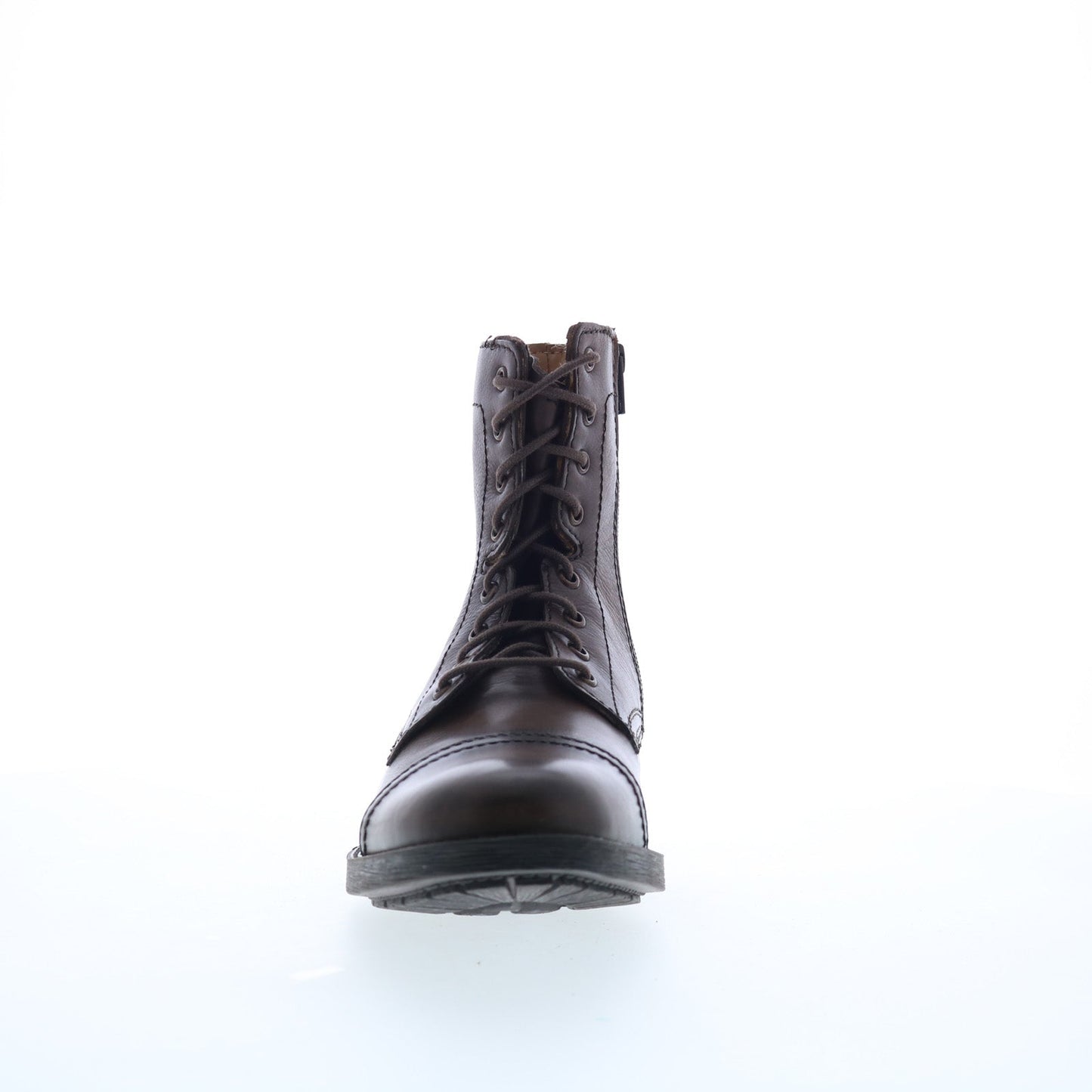 Steve Madden P-Mavrik Mens Brown Leather Lace Up Casual Dress Boots