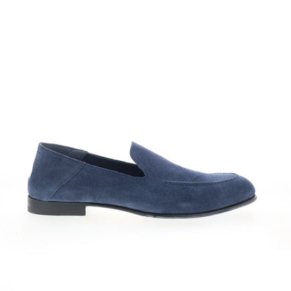 Di Bianco Positano Cashmere Denim POSITANO Mens Blue Loafers Casual Shoes