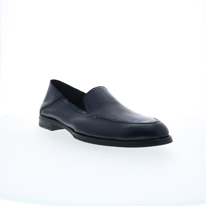 Di Bianco Positano Cervo Mens Black Leather Loafers & Slip Ons Casual Shoes