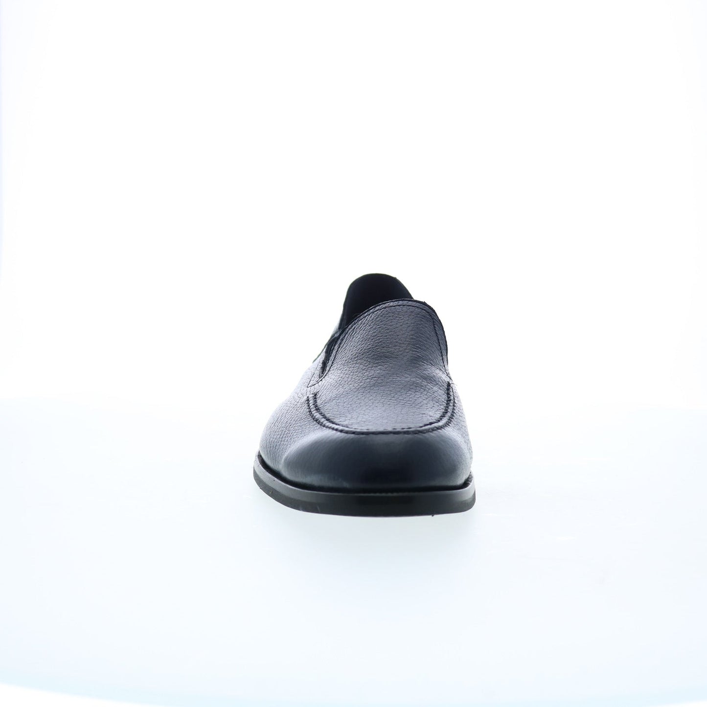 Di Bianco Positano Cervo Mens Black Leather Loafers & Slip Ons Casual Shoes
