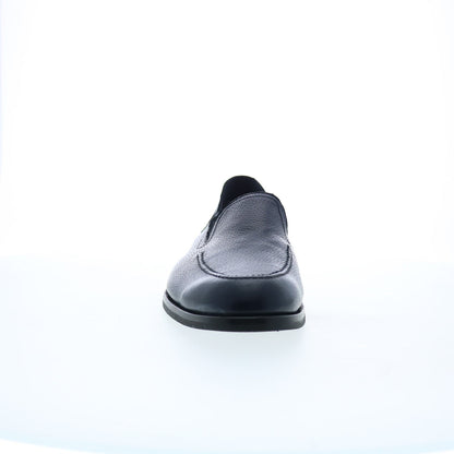 Di Bianco Positano Cervo Mens Black Leather Loafers & Slip Ons Casual Shoes