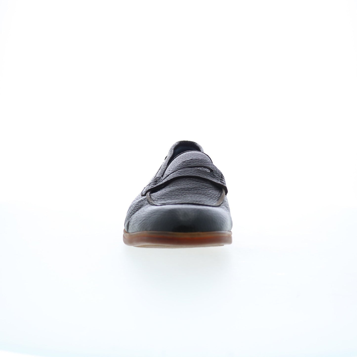 Di Bianco Procida Cervo Mens Black Leather Loafers & Slip Ons Penny Shoes