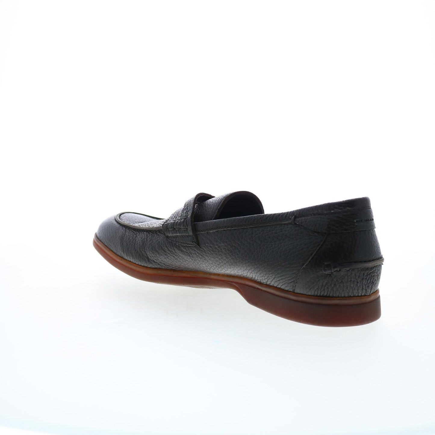 Di Bianco Procida Cervo Mens Black Leather Loafers & Slip Ons Penny Shoes