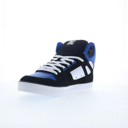DC Pure High Top WC Mens Blue Nubuck Skate Inspired Sneakers Shoes
