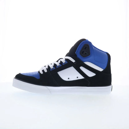 DC Pure High Top WC Mens Blue Nubuck Skate Inspired Sneakers Shoes