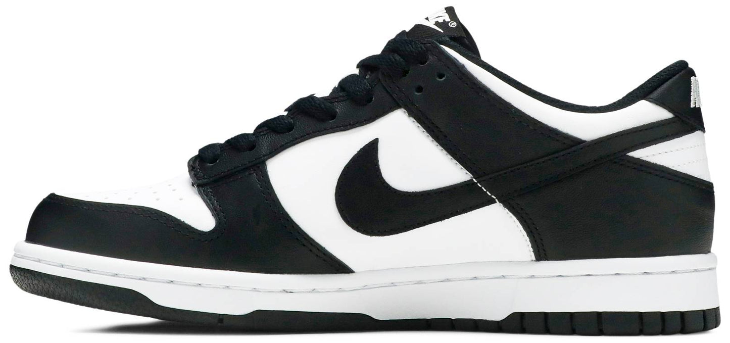 Nike Grade School Womens Dunk Low Sneakers - 'Black White'