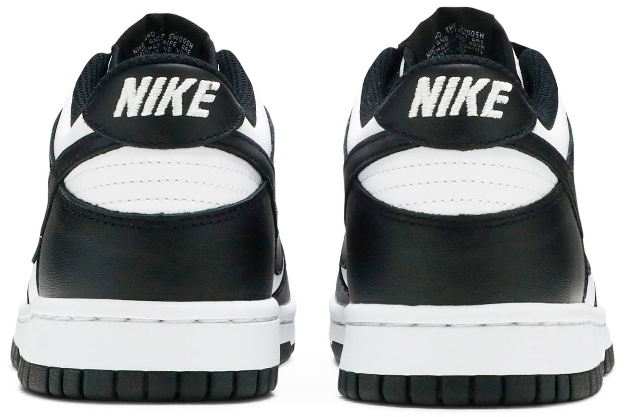 Nike Grade School Womens Dunk Low Sneakers - 'Black White'