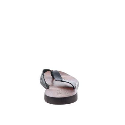 RD Company RD81 Mens Brown Leather Slip On Sandals Flip-Flops Shoes