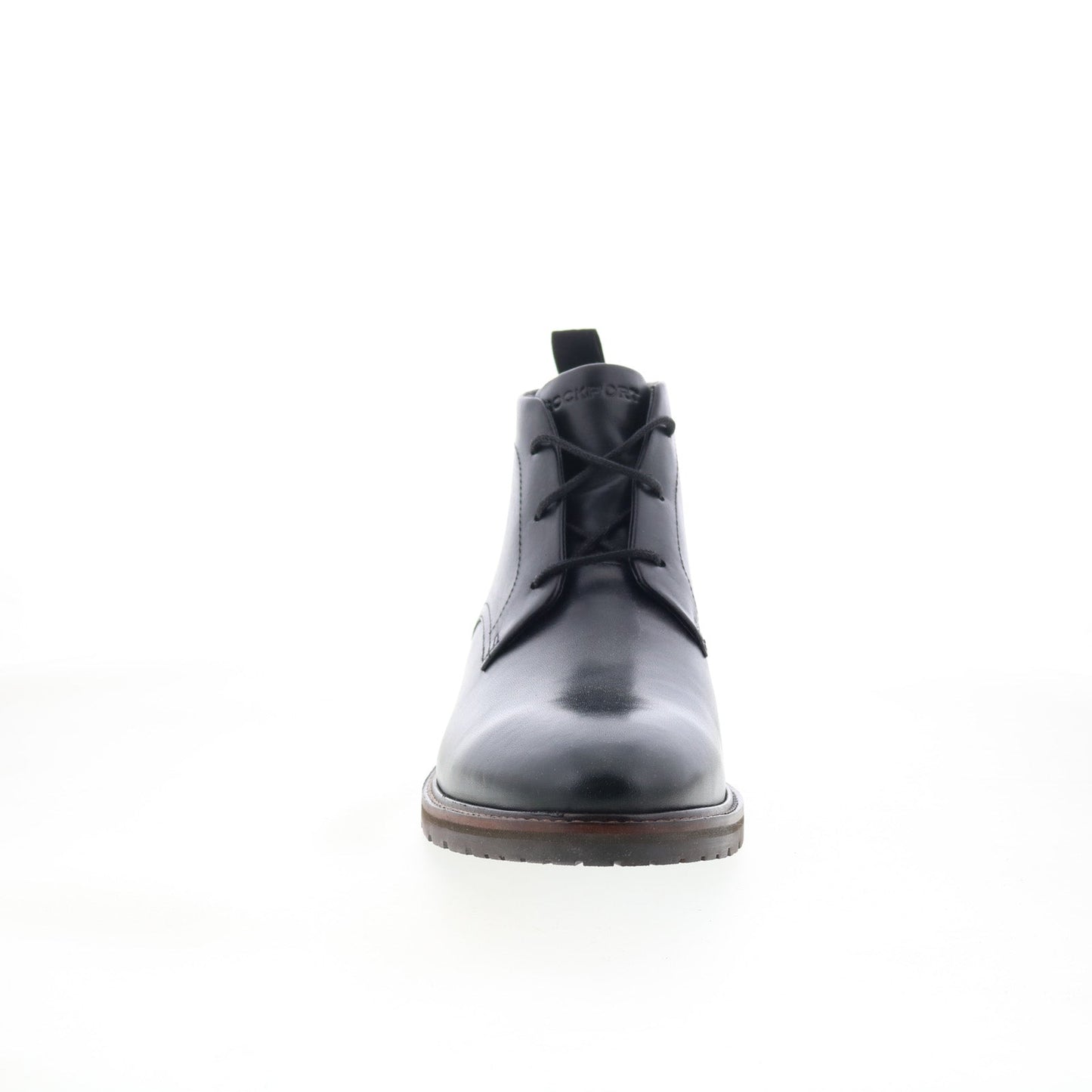 Rockport Caspe RMCASPE Mens Black Leather Lace Up Chukkas Boots