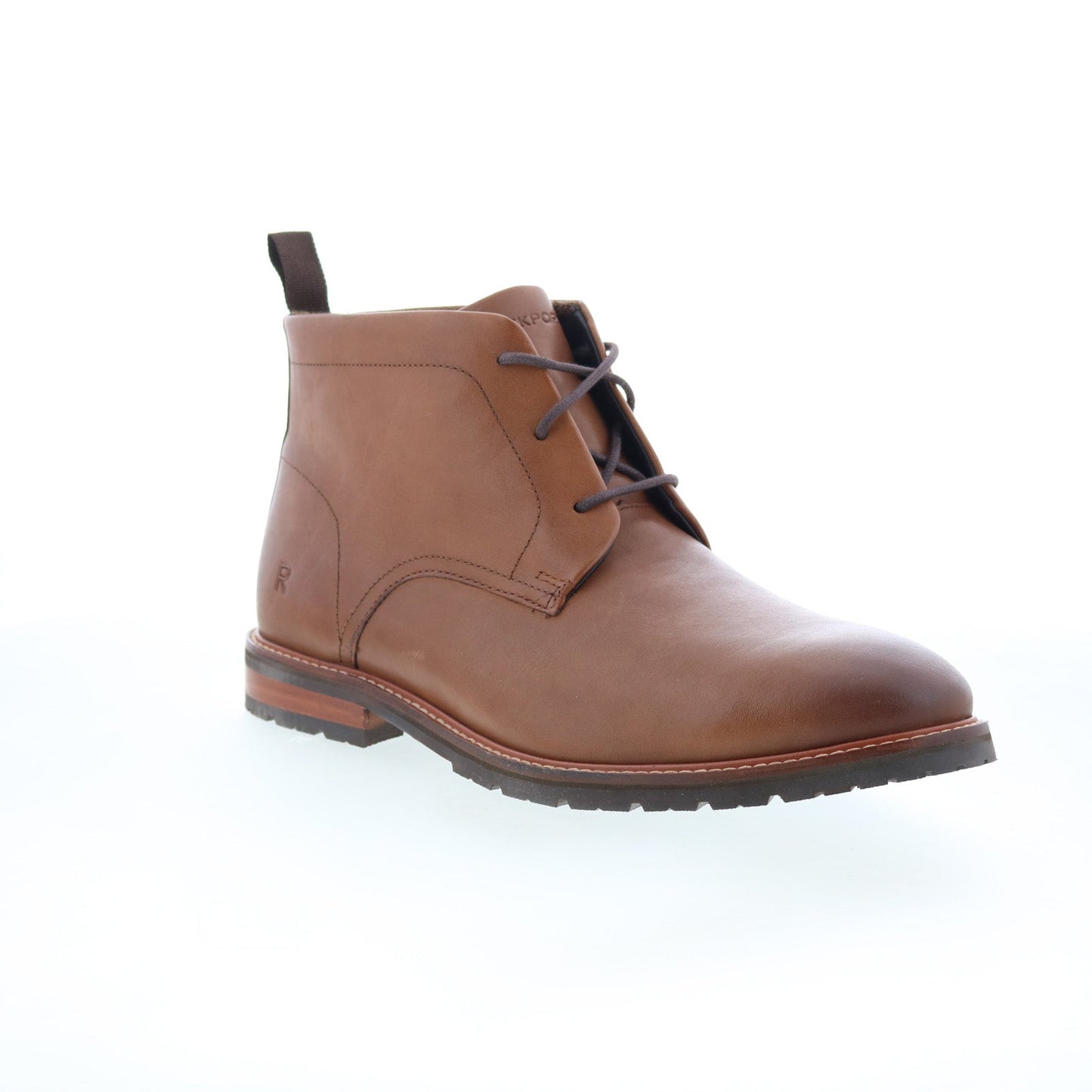Rockport Caspe RMCASPE Mens Brown Leather Lace Up Chukkas Boots