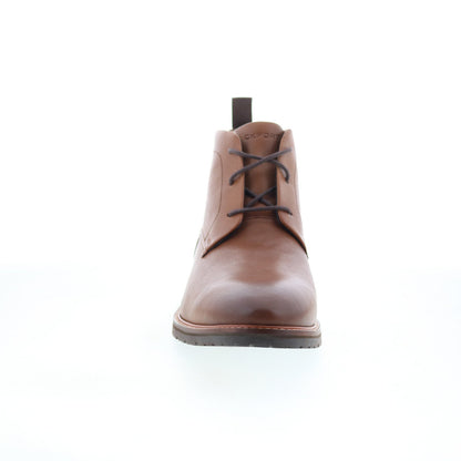 Rockport Caspe RMCASPE Mens Brown Wide Leather Lace Up Chukkas Boots