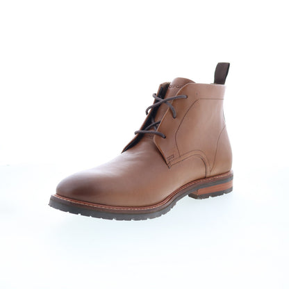 Rockport Caspe RMCASPE Mens Brown Wide Leather Lace Up Chukkas Boots