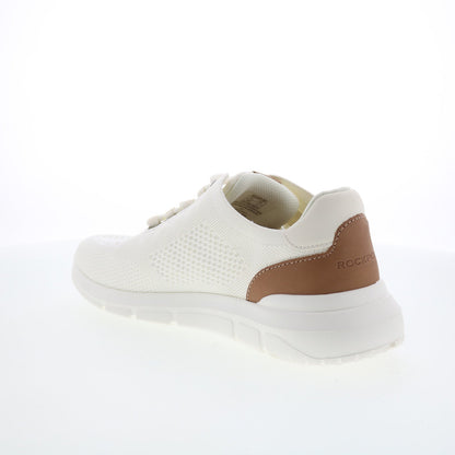 Rockport Jaimson RMJAIMSON Mens White Wide Canvas Lifestyle Sneakers Shoes
