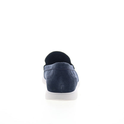 Rockport Jensen Mens Blue Suede Slip On Loafers & Slip Ons Casual Shoes