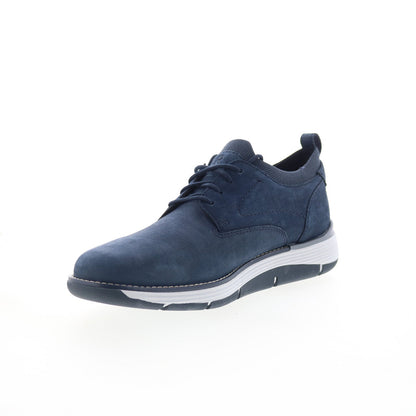 Rockport Lukah 2 RMLUKAH2 Mens Blue Suede Lace Up Lifestyle Sneakers Shoes