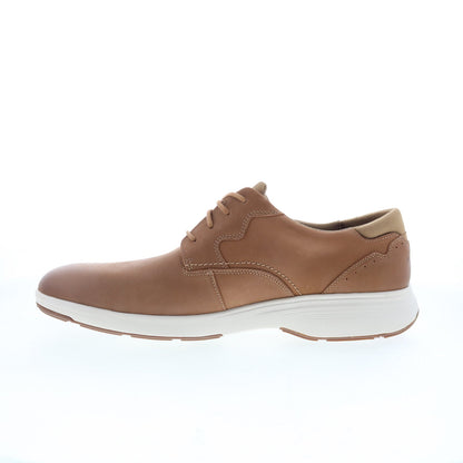 Rockport Noah Plain Toe Mens Brown Oxfords & Lace Ups Plain Toe Shoes
