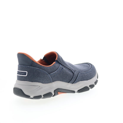 Rockport Reece 2 RMREECE2 Mens Blue Canvas Lifestyle Sneakers Shoes