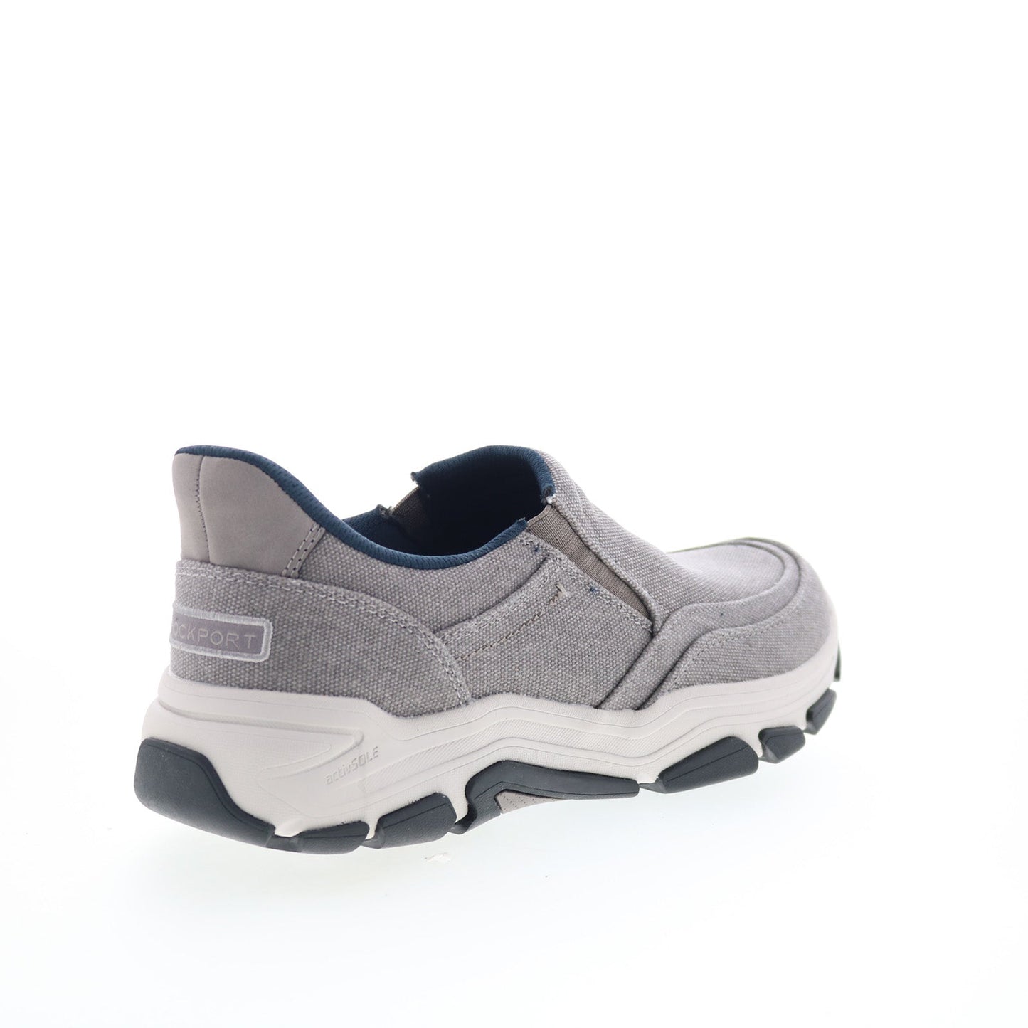 Rockport Reece 2 RMREECE2 Mens Gray Wide Canvas Lifestyle Sneakers Shoes