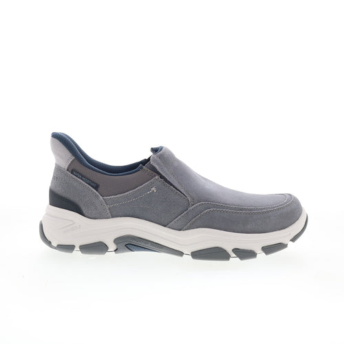 Rockport Reece RMREECE Mens Gray Wide Leather Lifestyle Sneakers Shoes