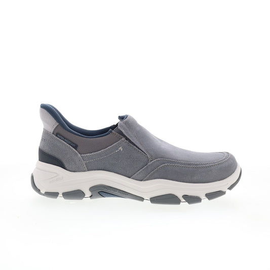 Rockport Reece RMREECE Mens Gray Wide Leather Lifestyle Sneakers Shoes