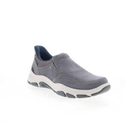 Rockport Reece RMREECE Mens Gray Wide Leather Lifestyle Sneakers Shoes