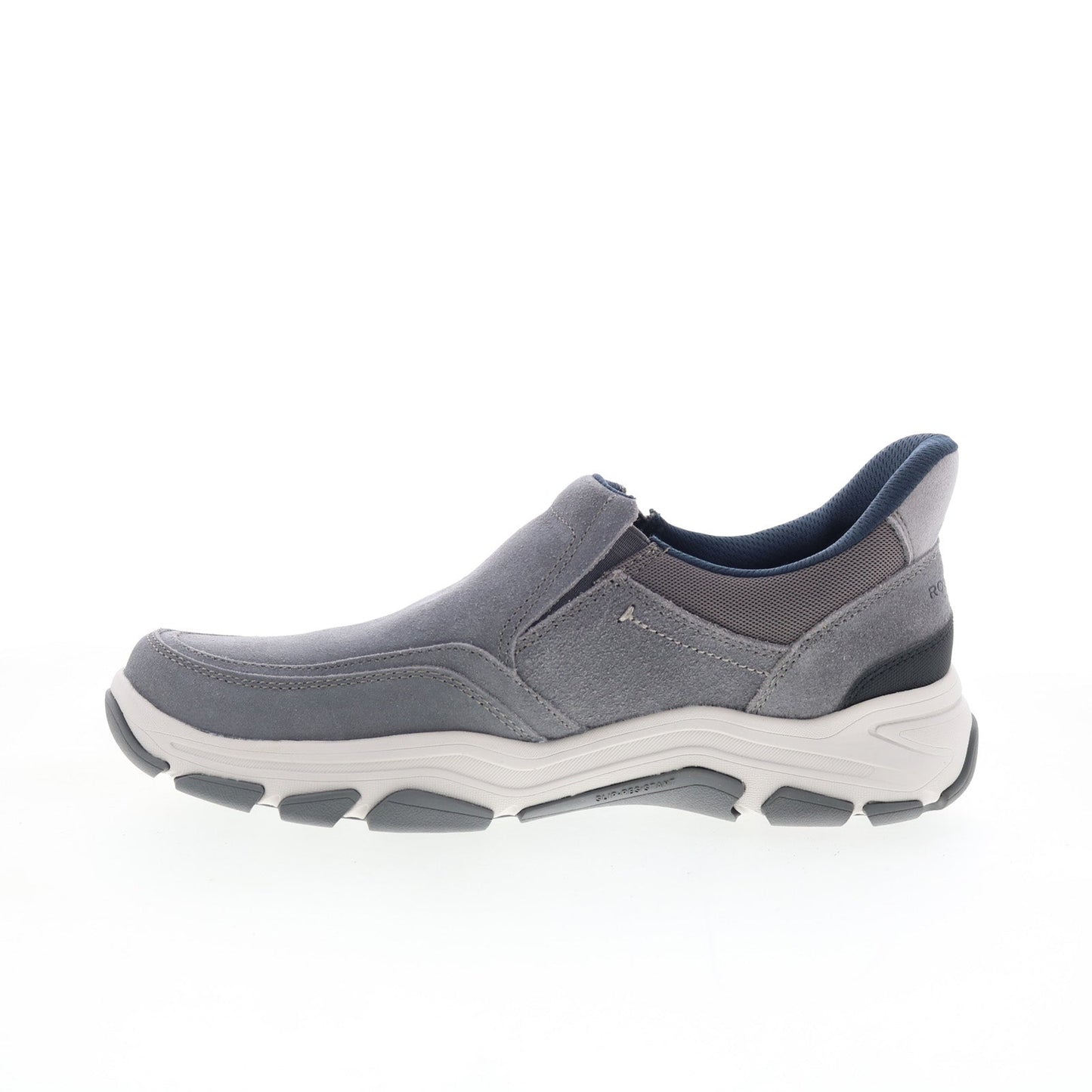 Rockport Reece RMREECE Mens Gray Wide Leather Lifestyle Sneakers Shoes