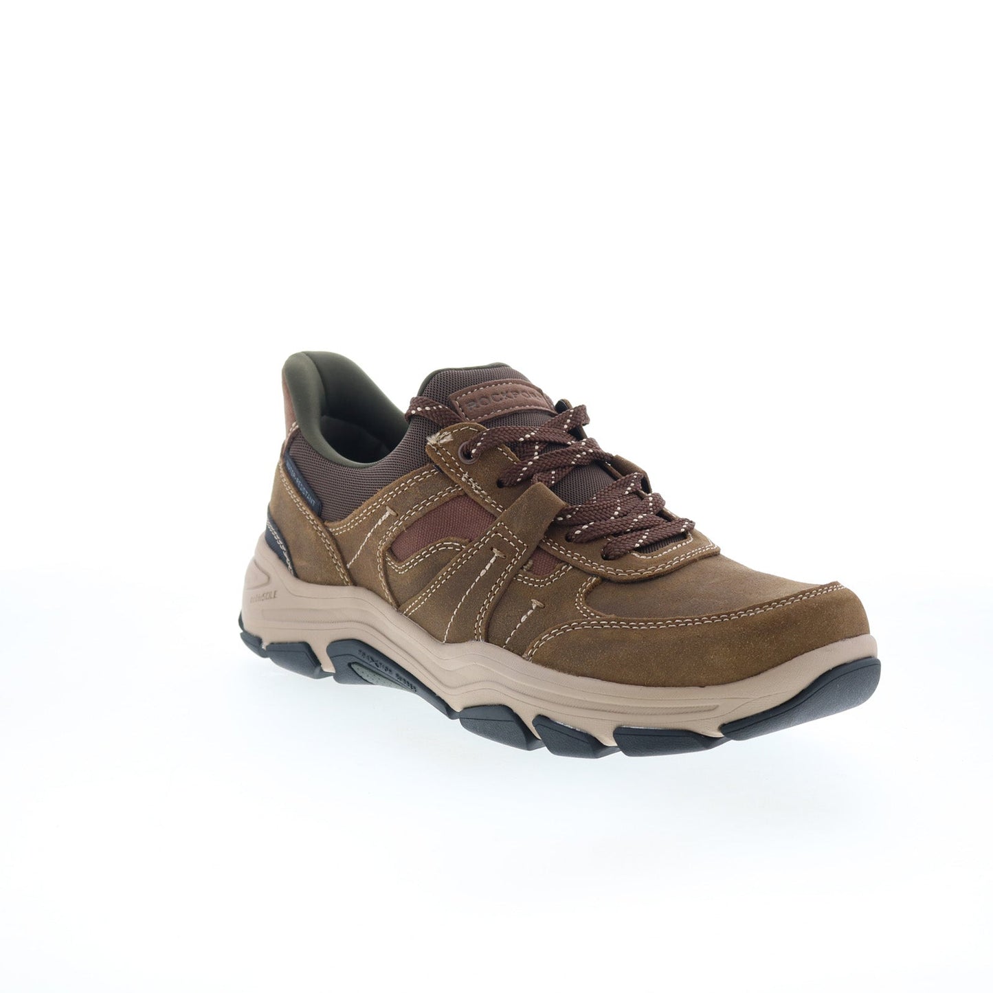 Rockport Rhett RMRHETT Mens Brown Wide Suede Lifestyle Sneakers Shoes