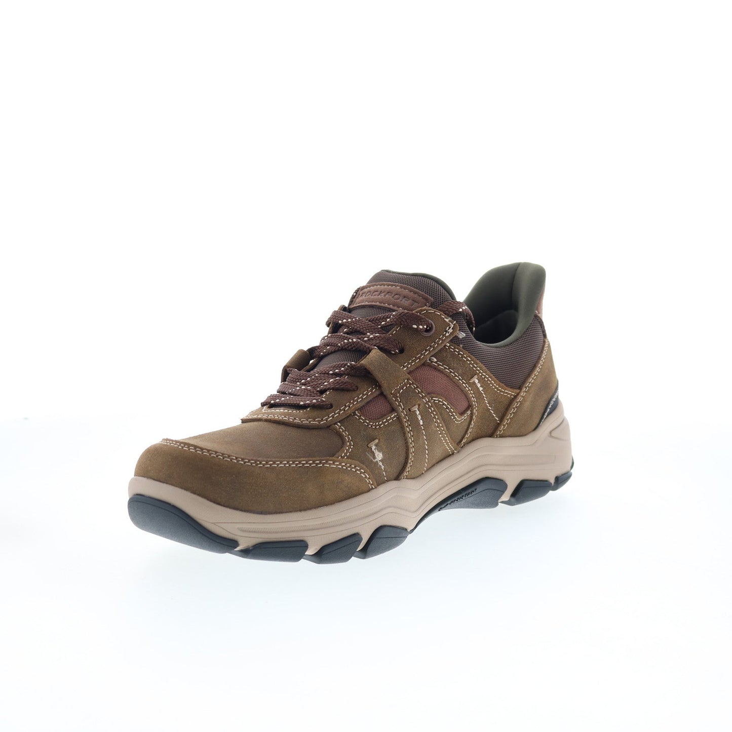 Rockport Rhett RMRHETT Mens Brown Wide Suede Lifestyle Sneakers Shoes
