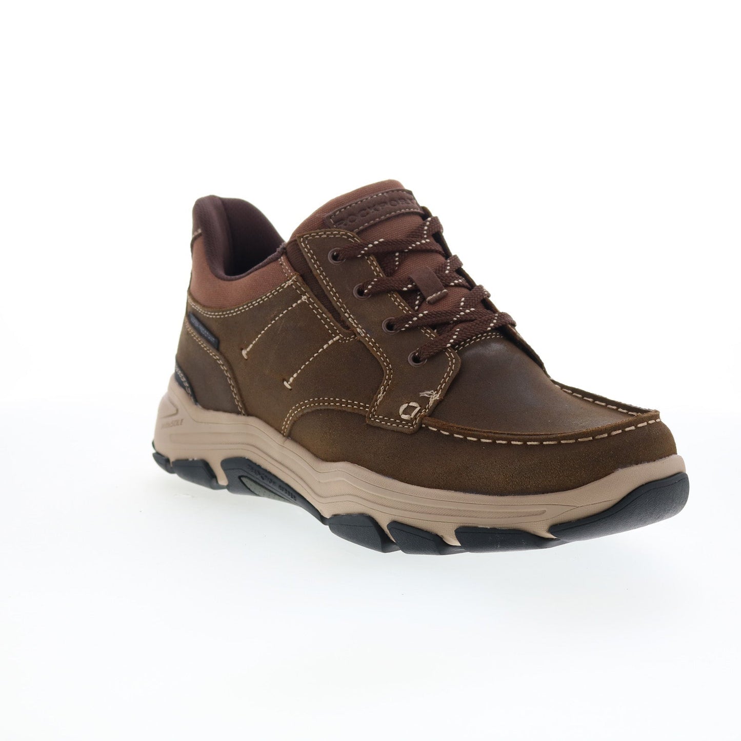 Rockport Ronan RMRONAN Mens Brown Leather Lace Up Lifestyle Sneakers Shoes