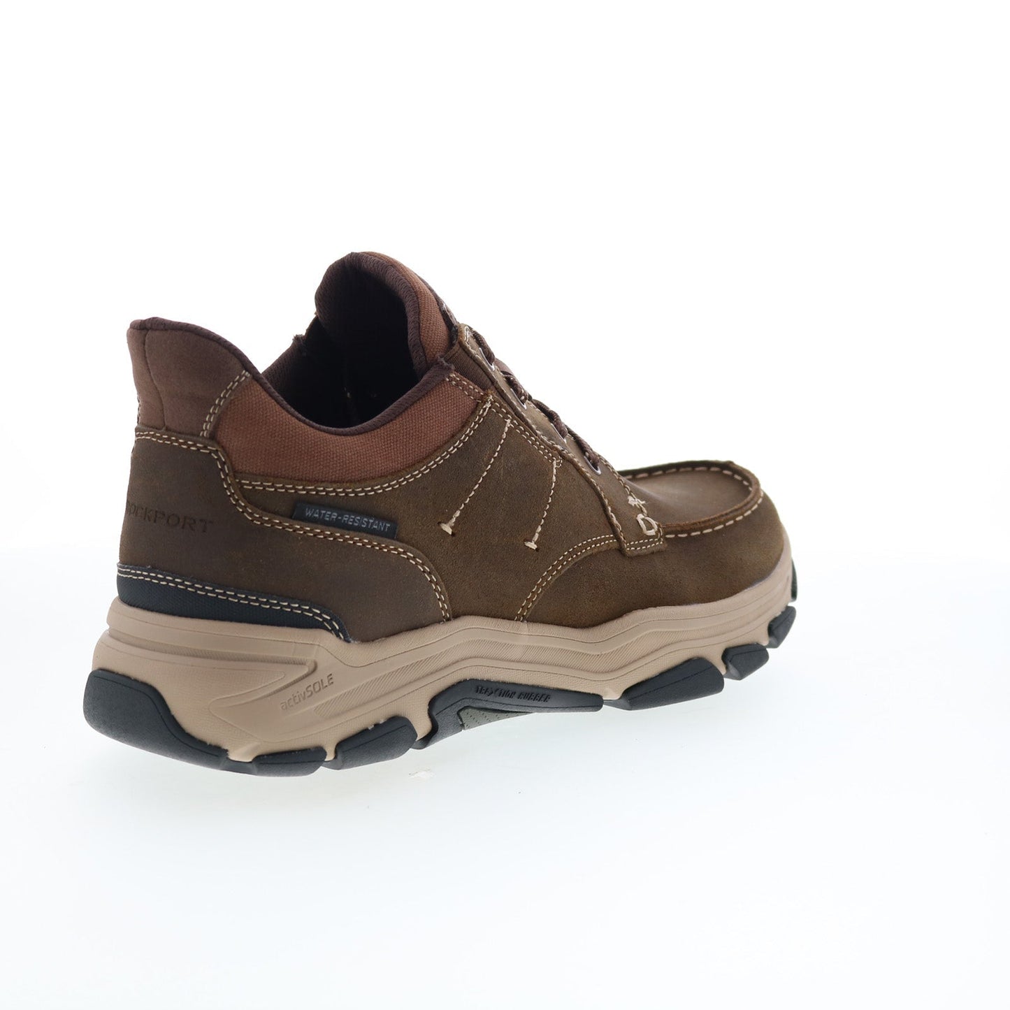 Rockport Ronan RMRONAN Mens Brown Leather Lace Up Lifestyle Sneakers Shoes