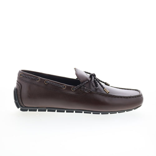 Rockport Taya RMTAYA Mens Brown Leather Loafers & Slip Ons Moccasin Shoes