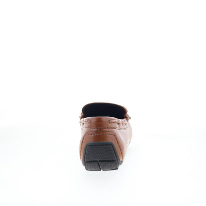 Rockport Taya RMTAYA Mens Brown Leather Loafers & Slip Ons Moccasin Shoes