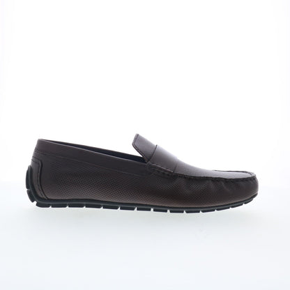 Rockport Tayo RMTAYO Mens Brown Leather Loafers & Slip Ons Moccasin Shoes