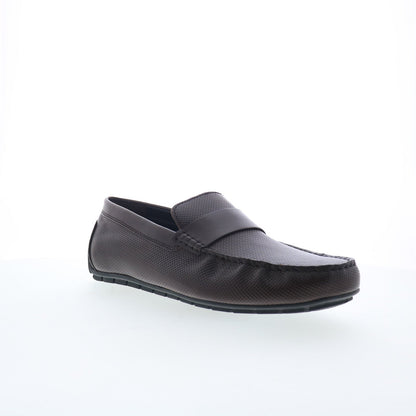 Rockport Tayo RMTAYO Mens Brown Leather Loafers & Slip Ons Moccasin Shoes