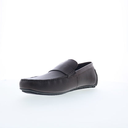 Rockport Tayo RMTAYO Mens Brown Leather Loafers & Slip Ons Moccasin Shoes