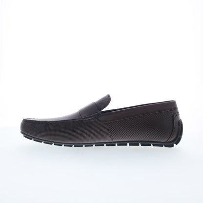 Rockport Tayo RMTAYO Mens Brown Leather Loafers & Slip Ons Moccasin Shoes