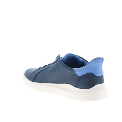 Rockport Tristen Step Activated Lace Up Mens Blue Wide Sneakers Shoes