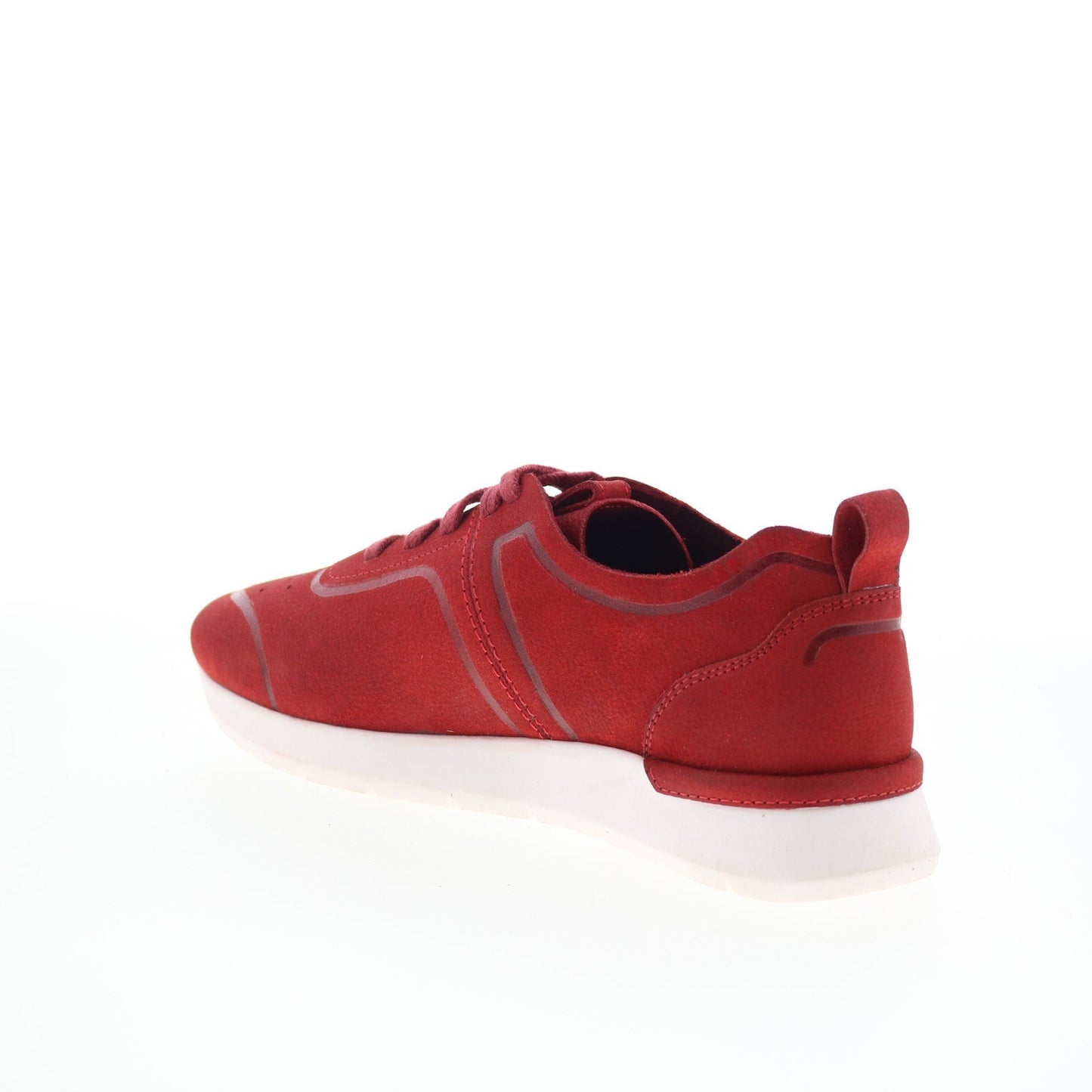 SoftWalk Stella S2213-604 Womens Red Nubuck Lifestyle Sneakers Shoes