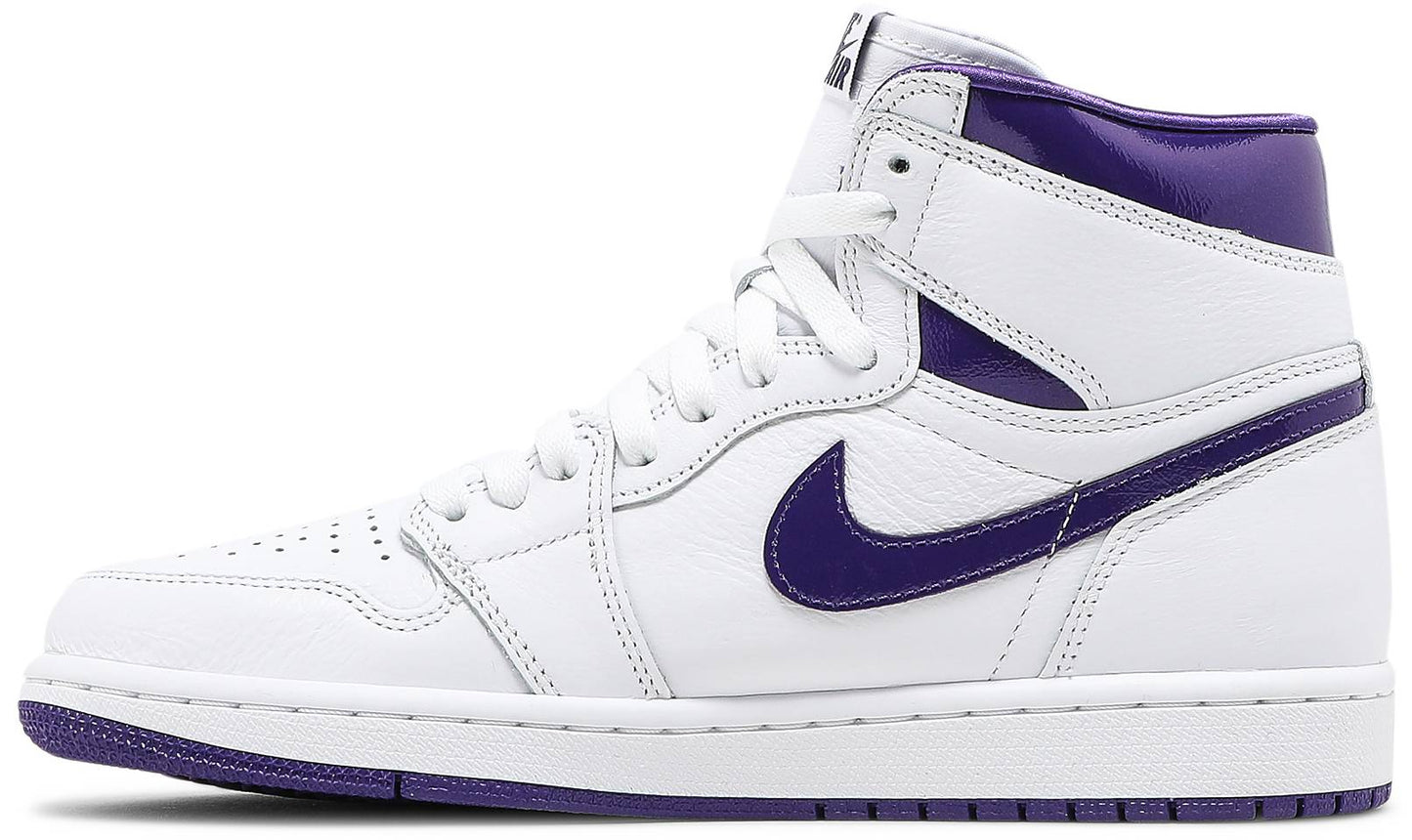 Nike Womens Air Jordan 1 High OG Sneakers - 'Court Purple'