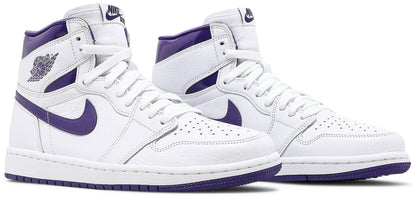 Nike Womens Air Jordan 1 High OG Sneakers - 'Court Purple'