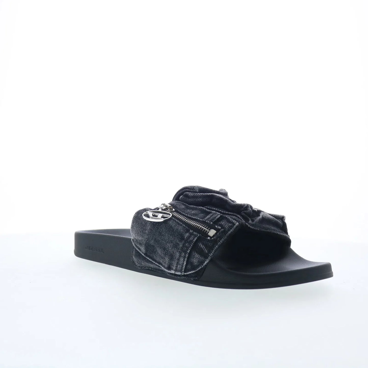 Diesel SA-Mayemi PK Y03201-P5574-H6681 Mens Black Slides Sandals Shoes