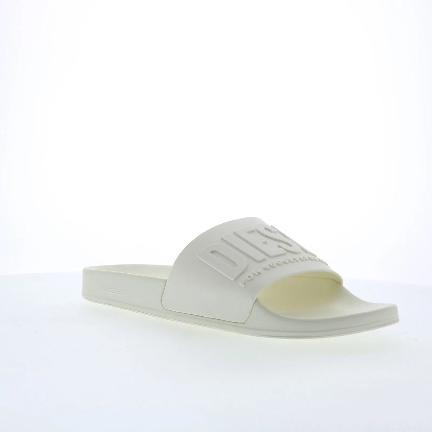 Diesel SA-Mayemi Y02499-P3859-T1015 Mens White Slides Sandals Shoes