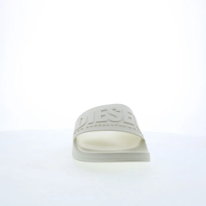 Diesel SA-Mayemi Y02499-P3859-T1015 Mens White Slides Sandals Shoes