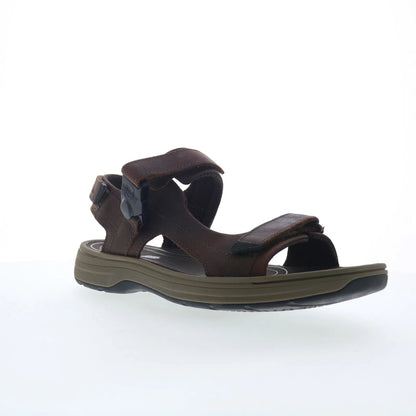 Clarks Saltway Trail 26176905 Mens Brown Leather Strap Sport Sandals Shoes