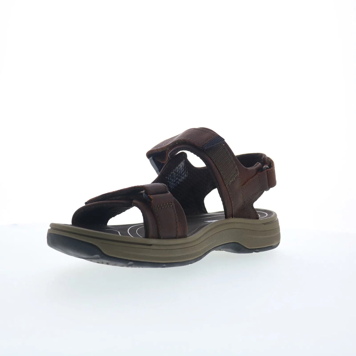 Clarks Saltway Trail 26176905 Mens Brown Leather Strap Sport Sandals Shoes