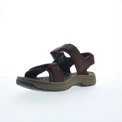 Clarks Saltway Trail 26176905 Mens Brown Leather Strap Sport Sandals Shoes