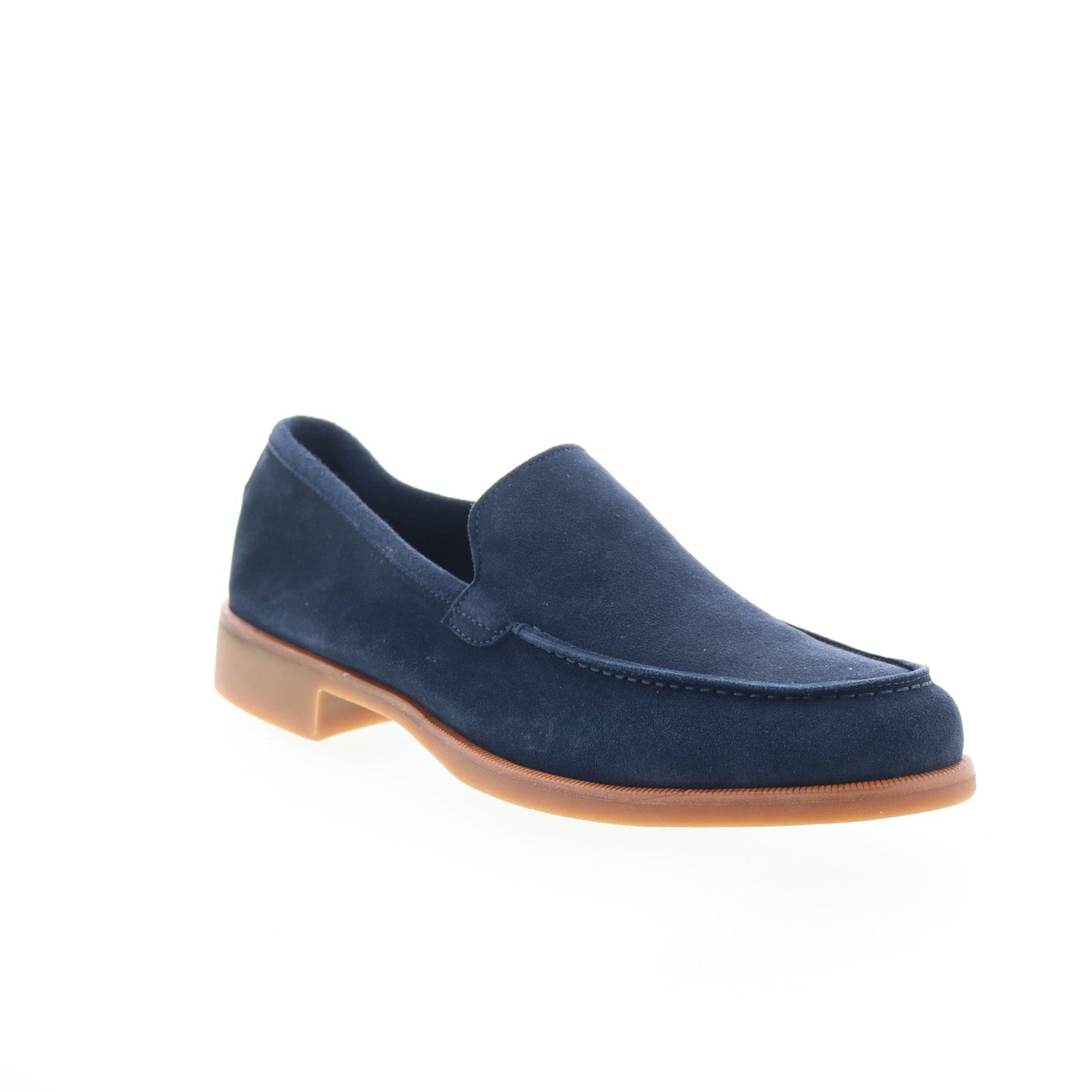 Di Bianco SC602 Mens Blue Suede Slip On Loafers & Slip Ons Casual Shoes