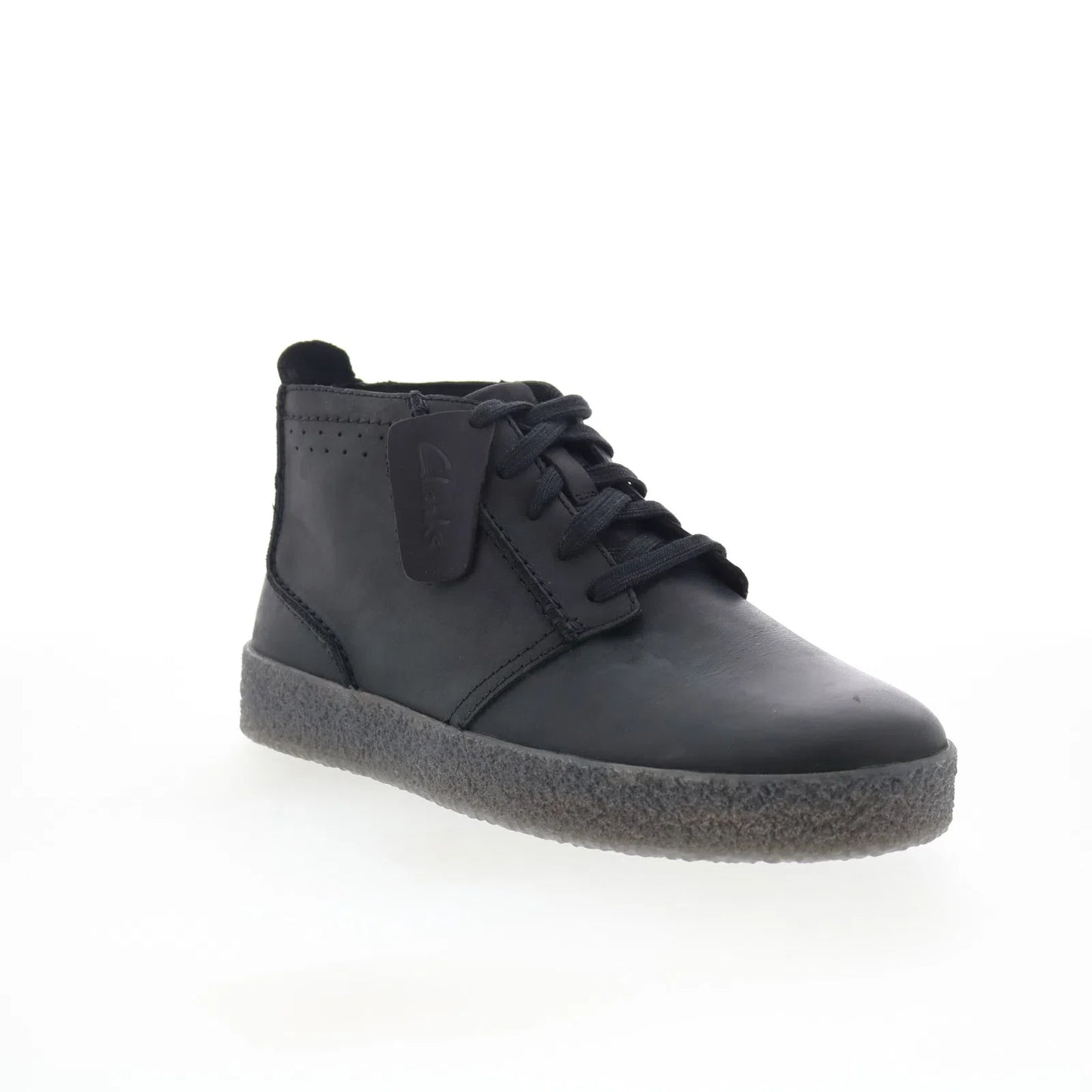 Clarks Streethill Mid 26178258 Mens Black Leather Lace Up Chukkas Boots