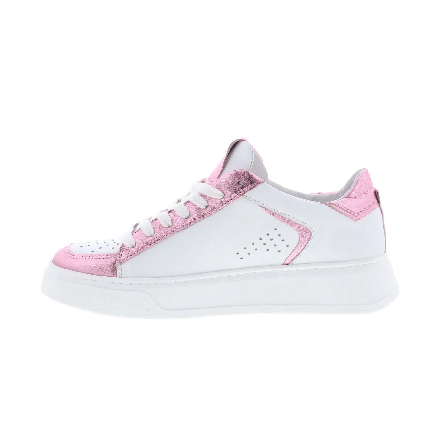 Miz Mooz Tristin Womens White Leather Lace Up Lifestyle Sneakers Shoes