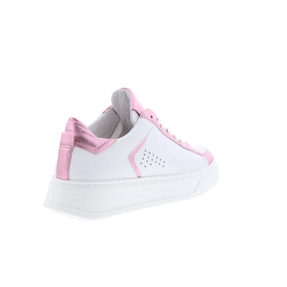 Miz Mooz Tristin Womens White Leather Lace Up Lifestyle Sneakers Shoes